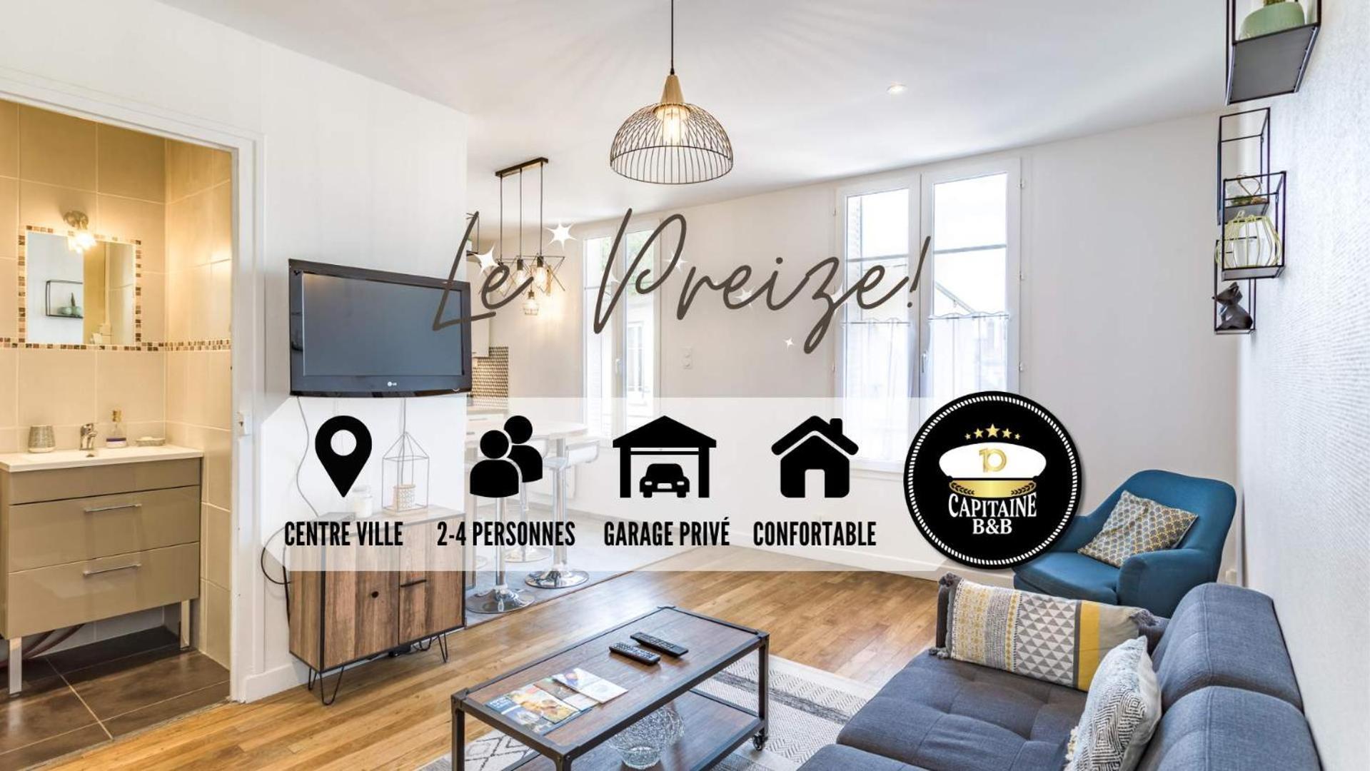 Appartement "Le Preize" - Centre Ville - Garage Prive Troyes Dış mekan fotoğraf